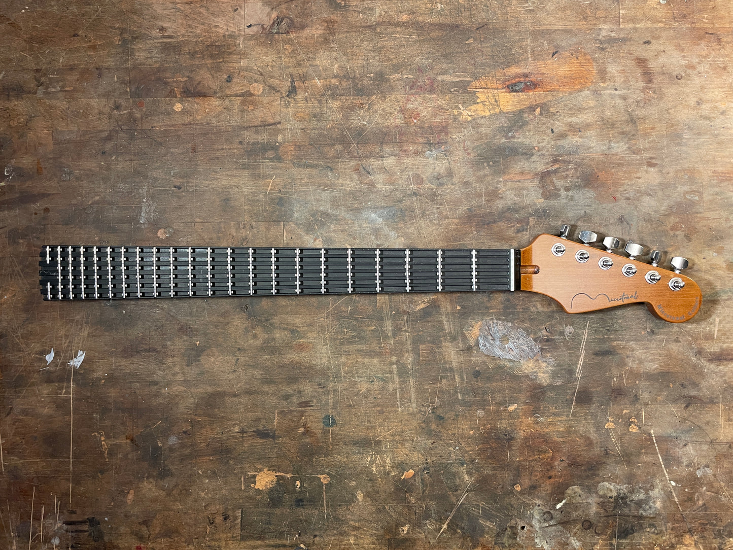 Adjustable Microtonal Guitar Neck